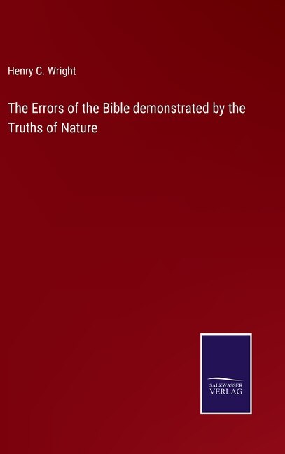 Couverture_The Errors of the Bible demonstrated by the Truths of Nature