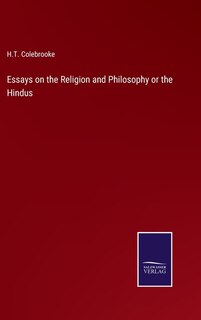 Front cover_Essays on the Religion and Philosophy or the Hindus