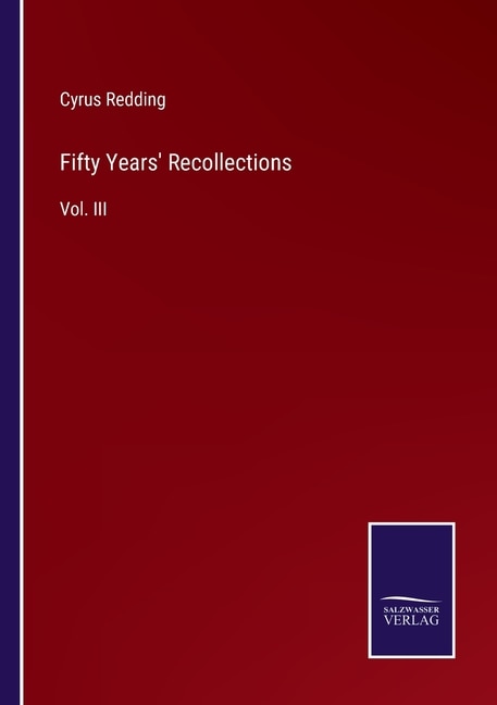 Front cover_Fifty Years' Recollections