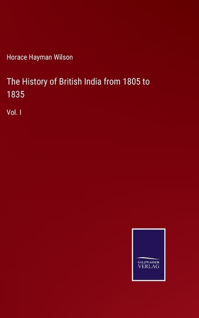 Front cover_The History of British India from 1805 to 1835