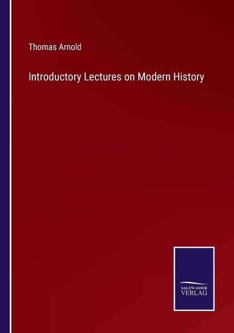 Couverture_Introductory Lectures on Modern History