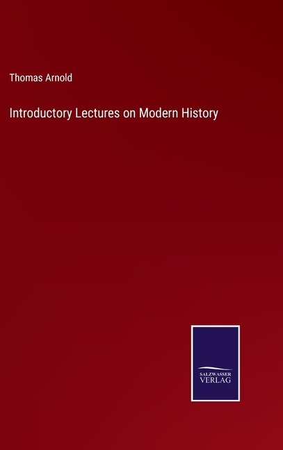 Couverture_Introductory Lectures on Modern History