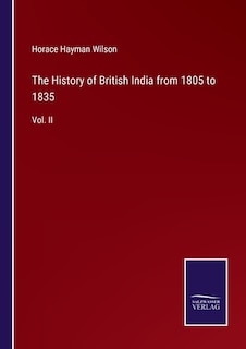 Front cover_The History of British India from 1805 to 1835