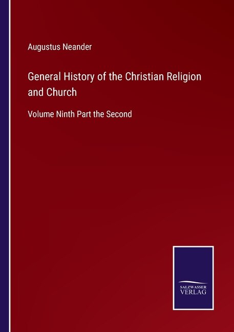 Couverture_General History of the Christian Religion and Church