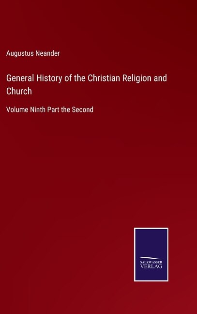 Couverture_General History of the Christian Religion and Church
