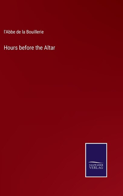 Front cover_Hours before the Altar