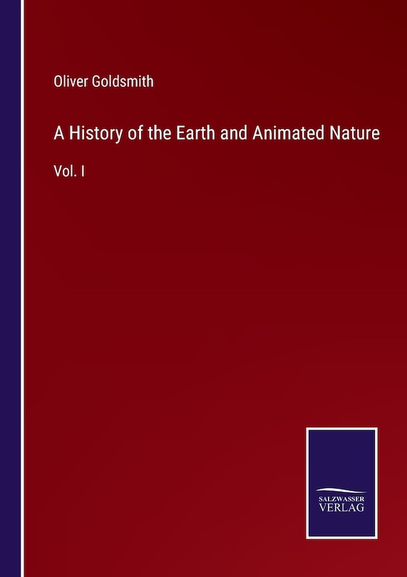 Front cover_A History of the Earth and Animated Nature