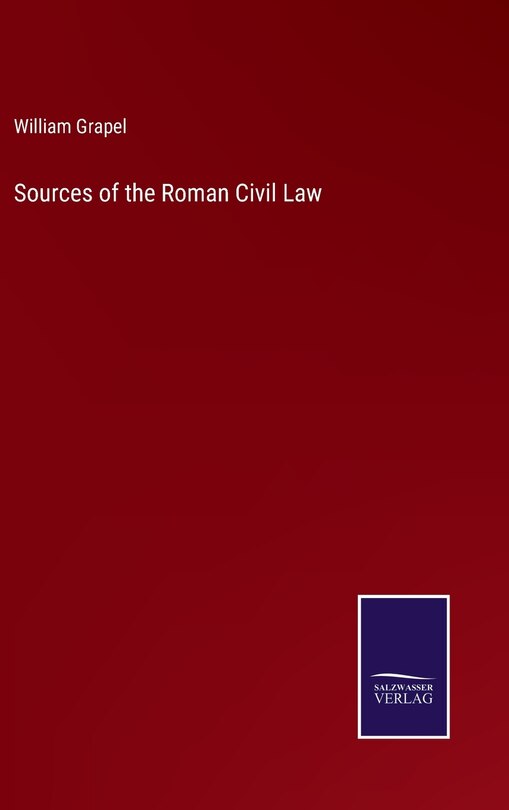 Couverture_Sources of the Roman Civil Law