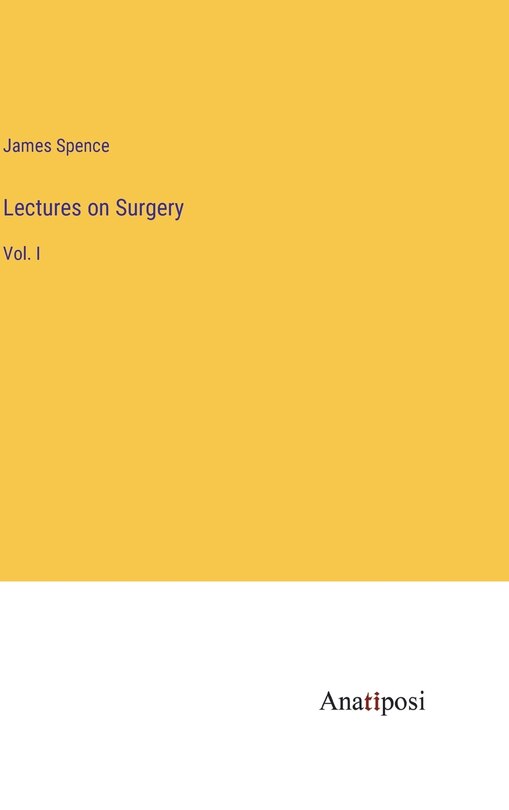 Front cover_Lectures on Surgery