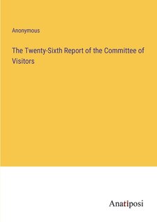Couverture_The Twenty-Sixth Report of the Committee of Visitors