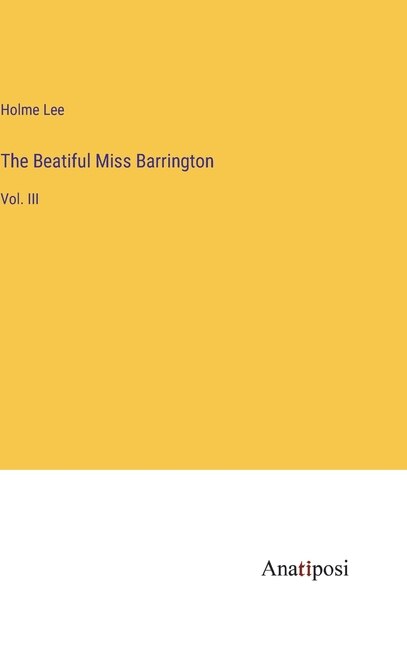 Front cover_The Beatiful Miss Barrington