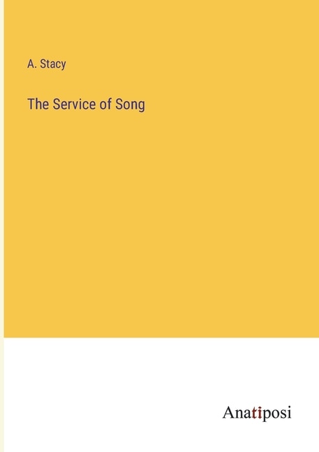 Front cover_The Service of Song