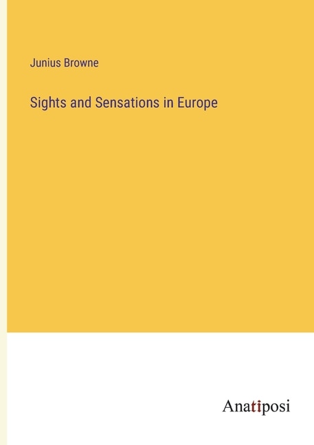 Couverture_Sights and Sensations in Europe