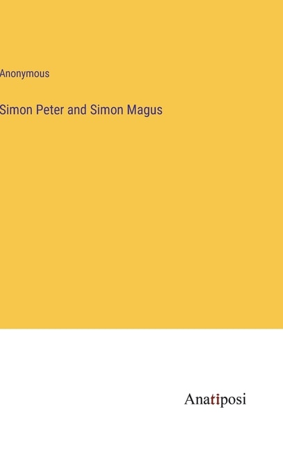 Couverture_Simon Peter and Simon Magus