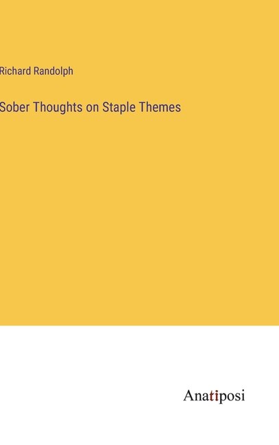 Front cover_Sober Thoughts on Staple Themes
