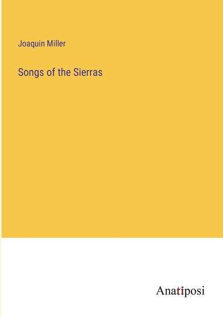 Couverture_Songs of the Sierras
