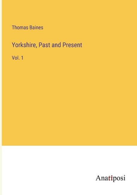 Front cover_Yorkshire, Past and Present