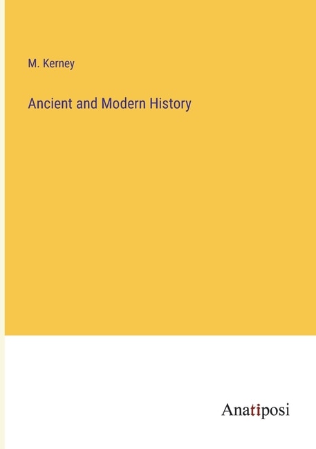 Couverture_Ancient and Modern History