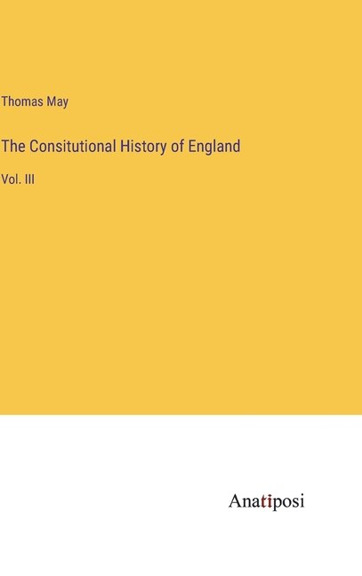 Front cover_The Consitutional History of England