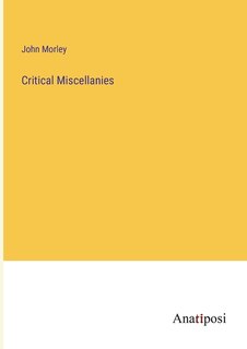 Front cover_Critical Miscellanies
