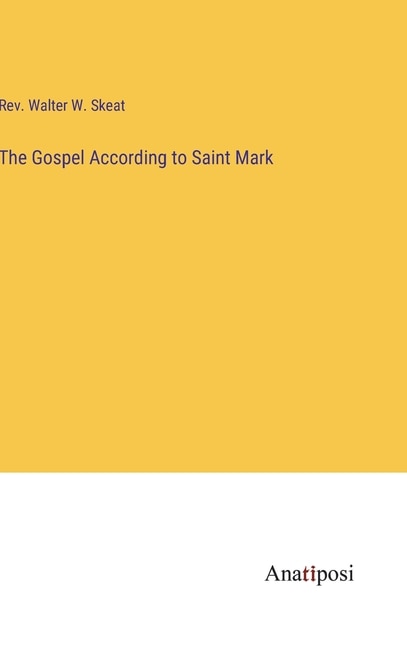 Couverture_The Gospel According to Saint Mark