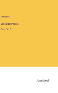 Front cover_Sessional Papers