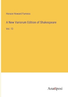 Couverture_A New Variorum Edition of Shakespeare