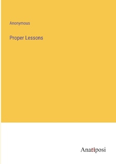 Front cover_Proper Lessons