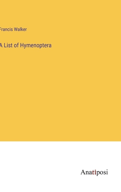 Couverture_A List of Hymenoptera