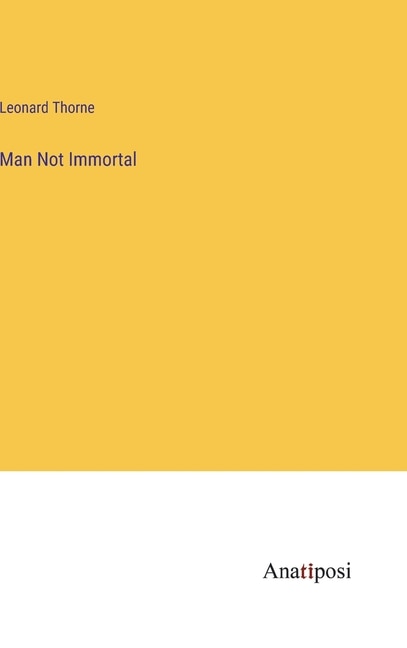 Couverture_Man Not Immortal