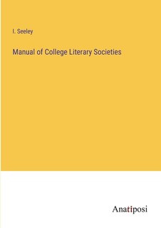 Front cover_Manual of College Literary Societies
