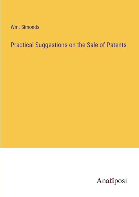 Front cover_Practical Suggestions on the Sale of Patents