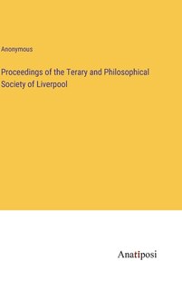 Front cover_Proceedings of the Terary and Philosophical Society of Liverpool