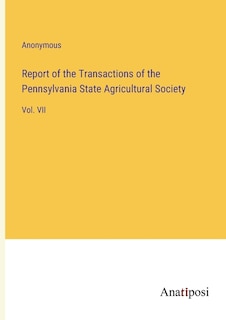 Front cover_Report of the Transactions of the Pennsylvania State Agricultural Society