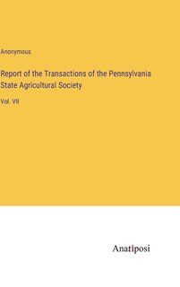 Front cover_Report of the Transactions of the Pennsylvania State Agricultural Society