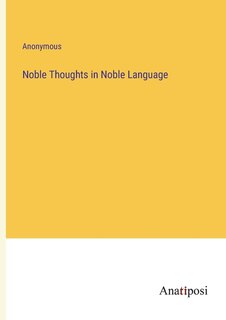 Front cover_Noble Thoughts in Noble Language