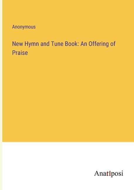 Front cover_New Hymn and Tune Book