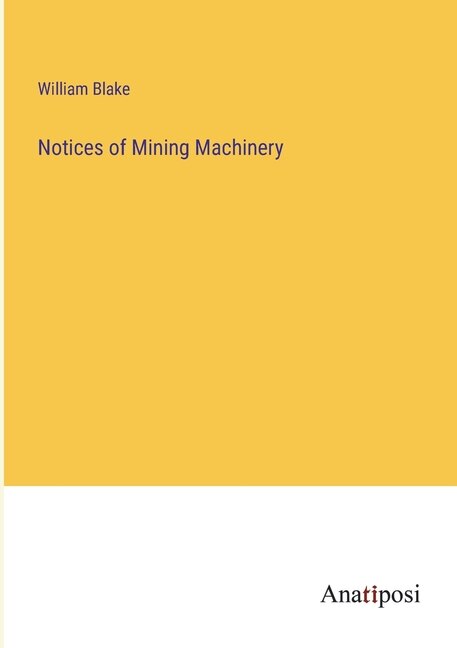 Front cover_Notices of Mining Machinery