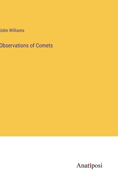 Couverture_Observations of Comets