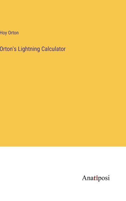 Front cover_Orton's Lightning Calculator