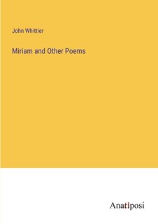 Front cover_Miriam and Other Poems