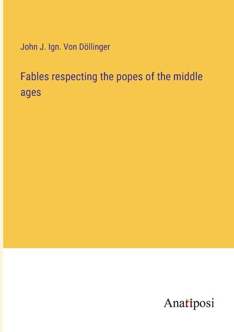 Couverture_Fables respecting the popes of the middle ages