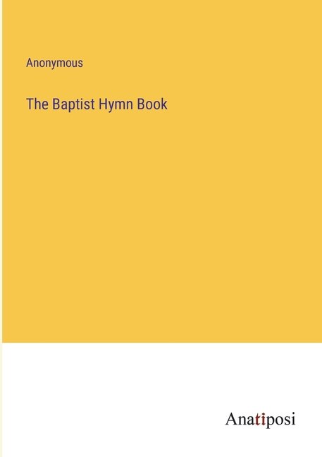 Front cover_The Baptist Hymn Book