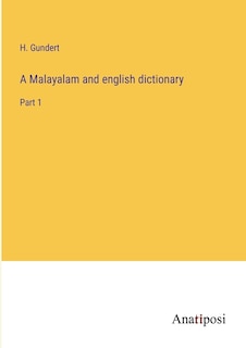 Couverture_A Malayalam and english dictionary