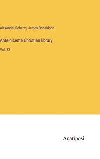Couverture_Ante-nicente Christian library