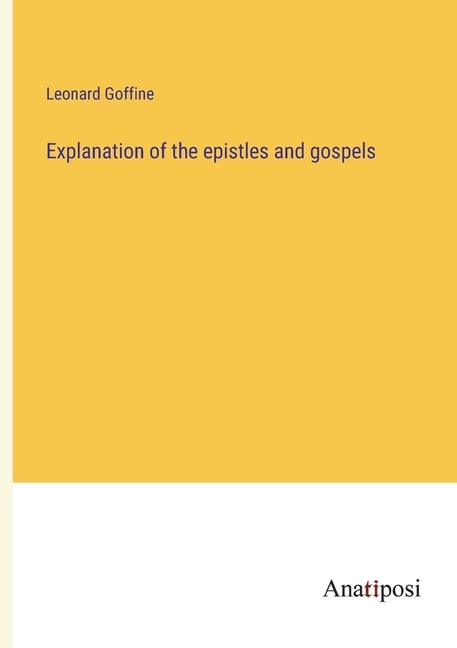 Couverture_Explanation of the epistles and gospels
