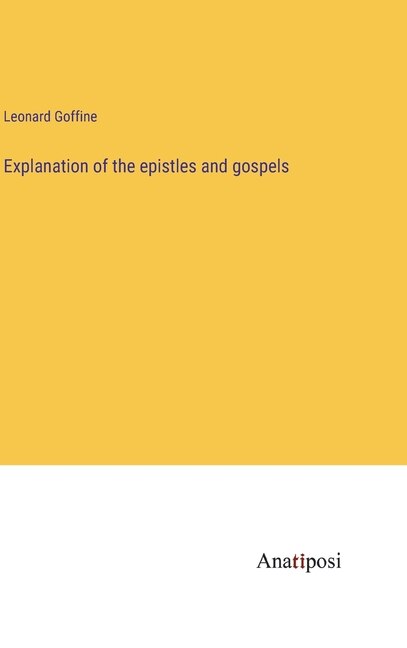 Couverture_Explanation of the epistles and gospels