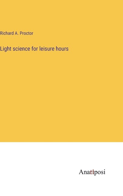 Front cover_Light science for leisure hours
