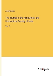 Front cover_The Journal of the Agricultural and Horticultural Society of India