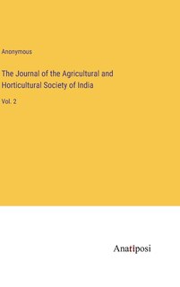 Front cover_The Journal of the Agricultural and Horticultural Society of India